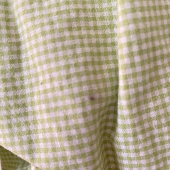 Green Gingham Kids Matching Set Hand Smocked - Picture 7 of 7